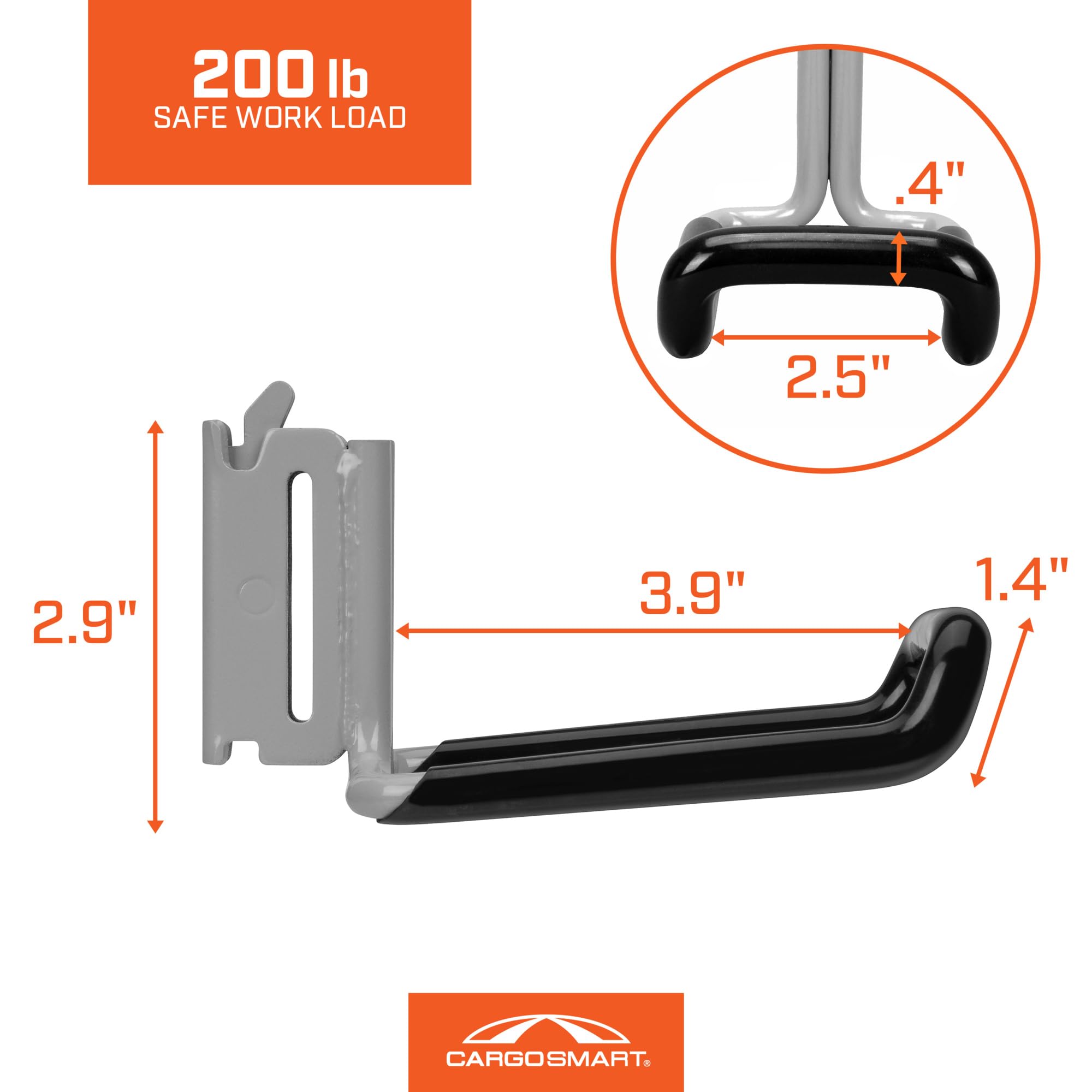 Dual Arm Premium Coated Flat Hook 1 Pk