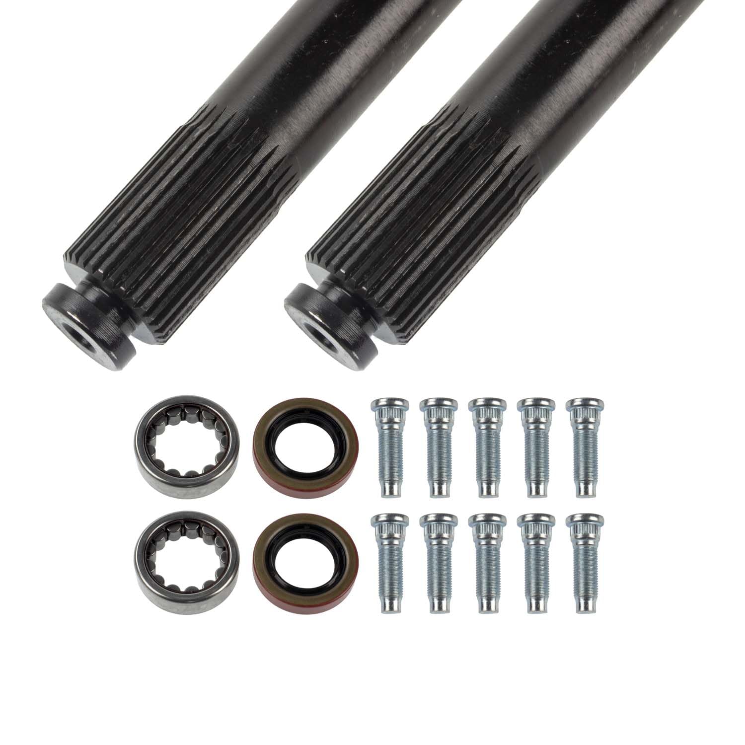 Drive Axle Shaft Assembly TEN Factory MG22134 For Dana 35, 30 Spline Rear Axle Kit, Fits For 1990–2006 Jeep YJ/TJ/Cherokee/Grand Cherokee/Wrangler - Replaces OEM Alloy USA 12134, G2 Axle 962049230