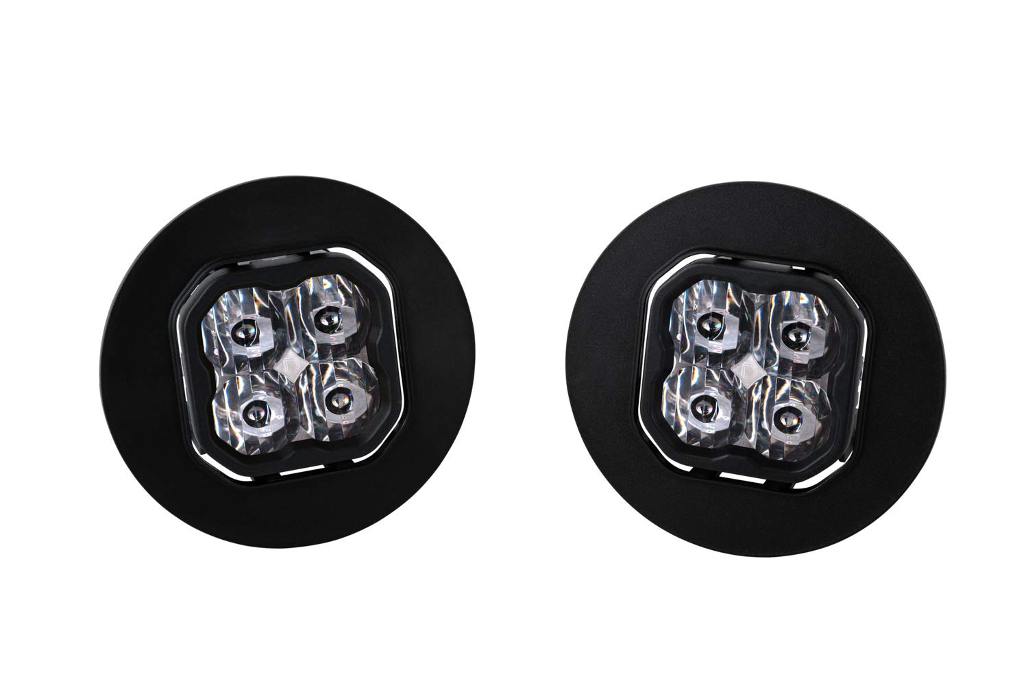 Diode Dynamics Fog Light Kit SS3 LED compatible with GMC Sierra 1500 2007-2013, Yellow SAE Fog Max with Backlight