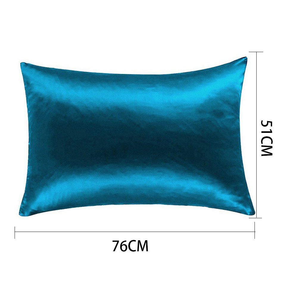Silk Pillowcase YYWJ, Soft Natural Pillow Case With Zipper Pure Silk Hair/Skin-Care Pillow Covers Protectors 51cm x 76cm