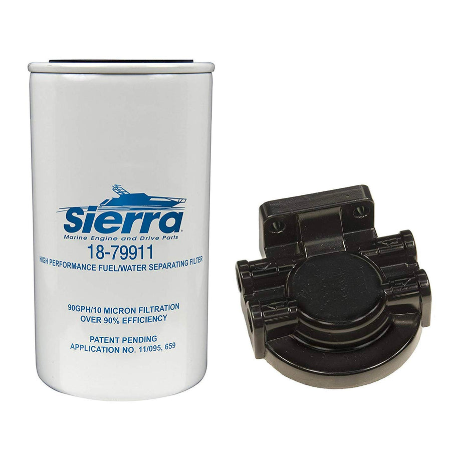 18-79912 Sierra International Fuel Water Separator Kit for 10 Micron Filter and Bracket