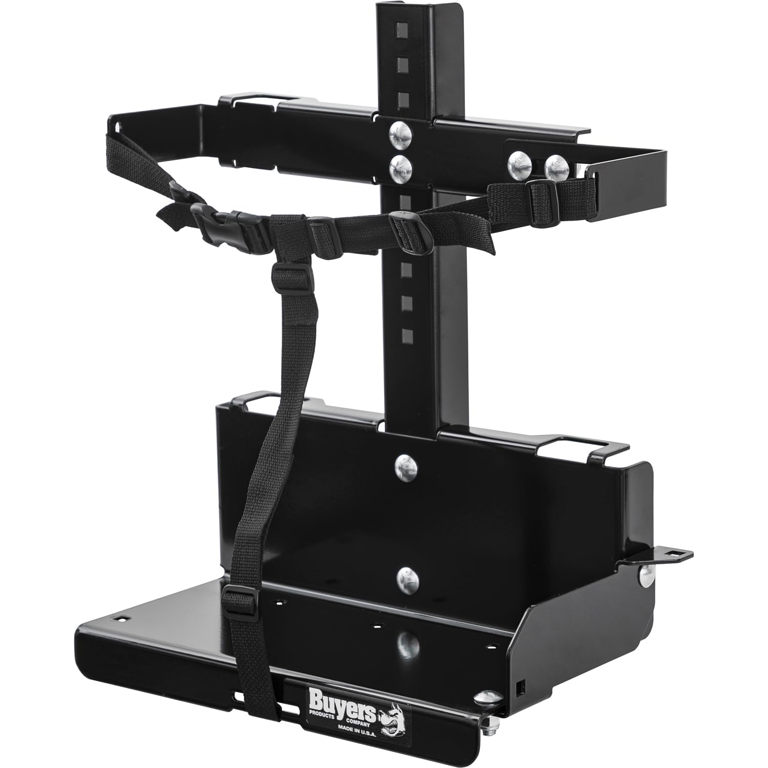 LT23 Buyers Products Adjustable Backpack Sprayer Rack for Landscape Trailers, Easy Storage for Landscaping Equipment and Supplies, Made in The USA, Black