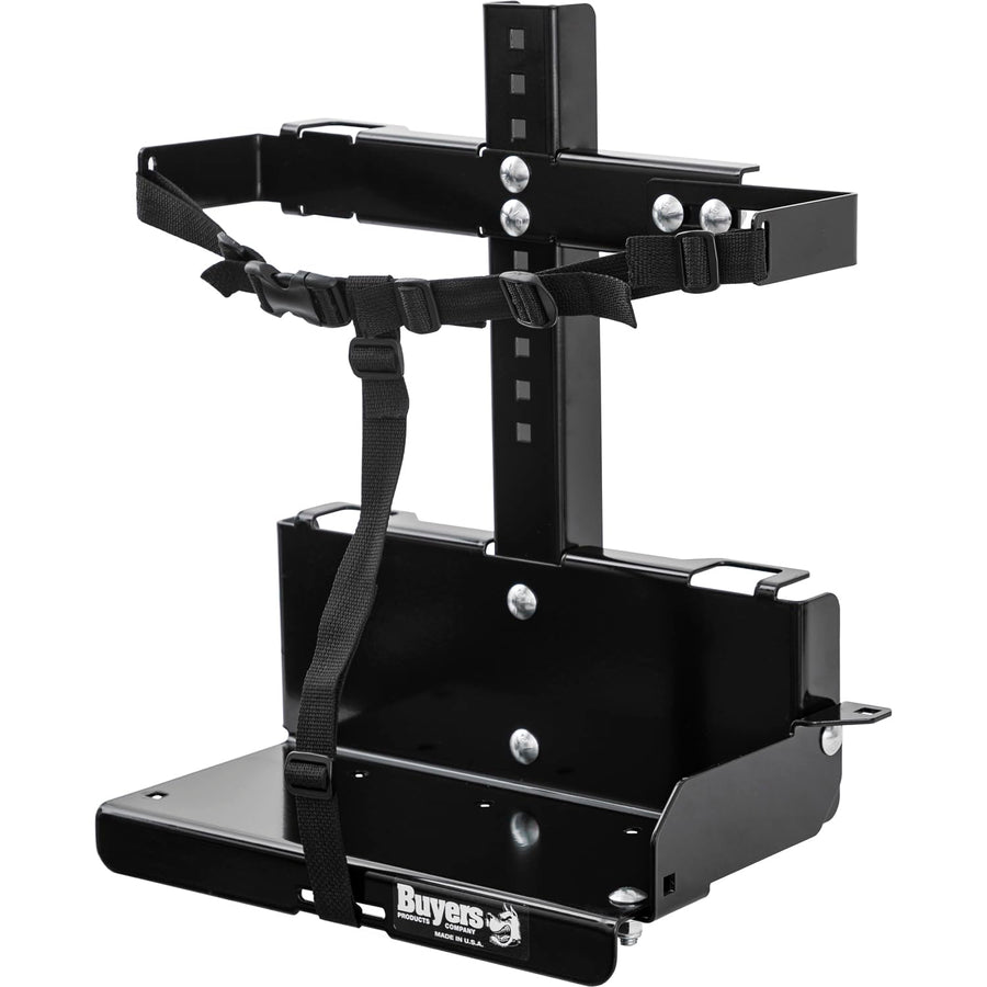 LT23 Buyers Products Adjustable Backpack Sprayer Rack for Landscape Trailers, Easy Storage for Landscaping Equipment and Supplies, Made in The USA, Black