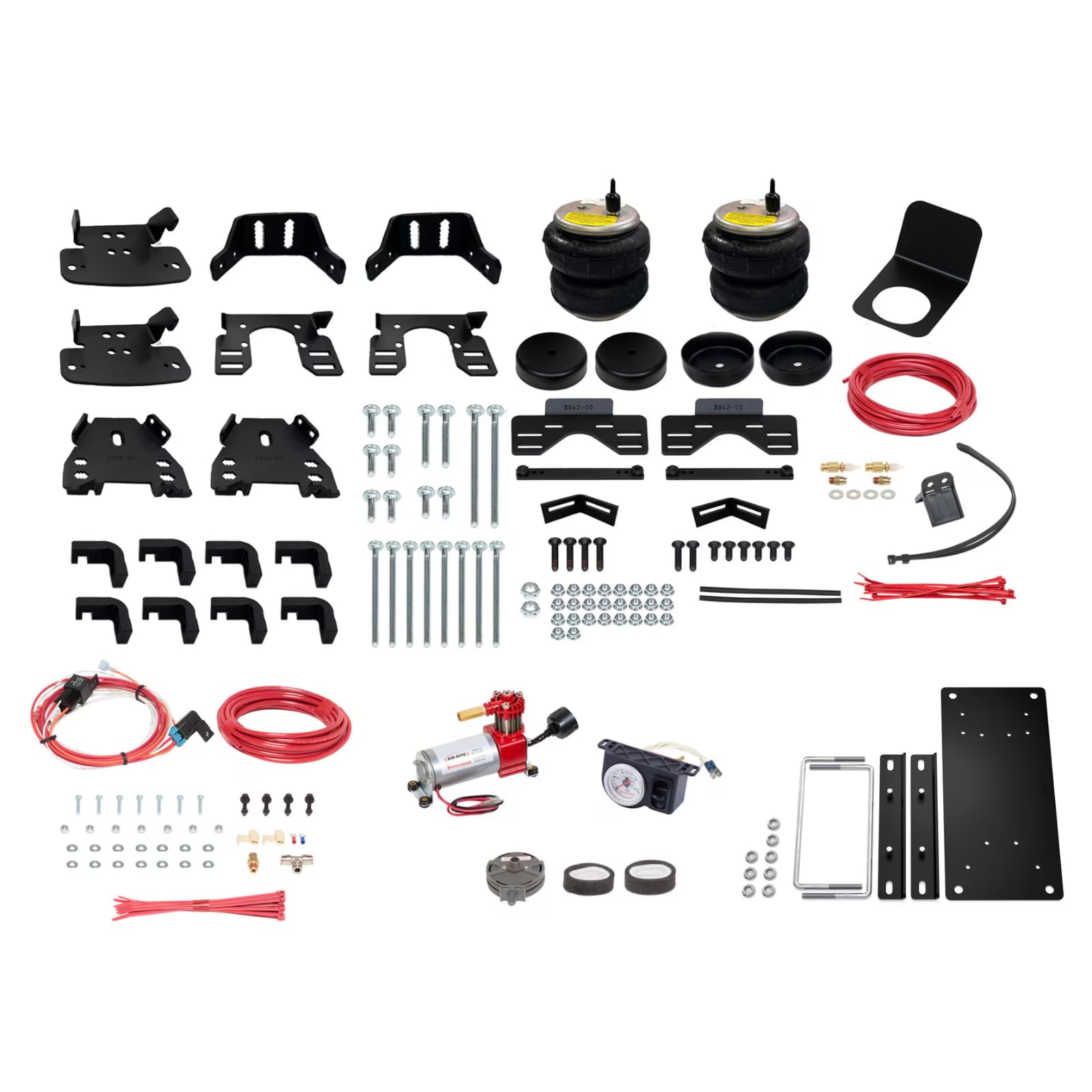 Firestone 2889 Airide All-In-One Analog Rear Air Helper Spring Kit fits 2017-2026 F250, F350, F450 Super Duty 4WD | Levels Load & Improves Ride Comfort | Enhances Towing Stability | Built to Last