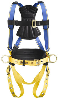 Blue Armor Werner 3-Ring Construction Safety Harness - Blue, XL, Model# H232104