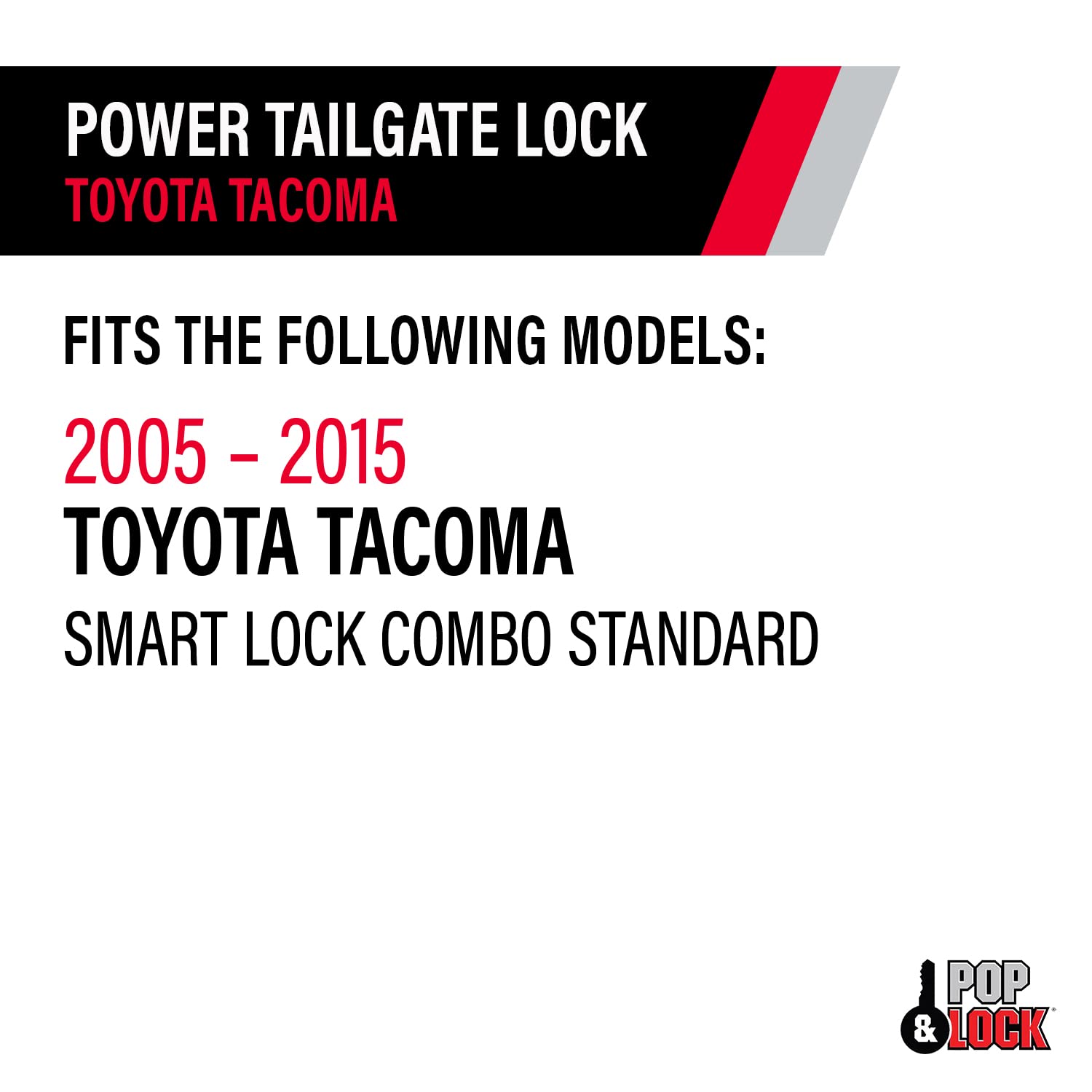 Power Tailgate Lock Pop & Lock PL8550 Black for Toyota Tacoma (Smart Lock Combo)