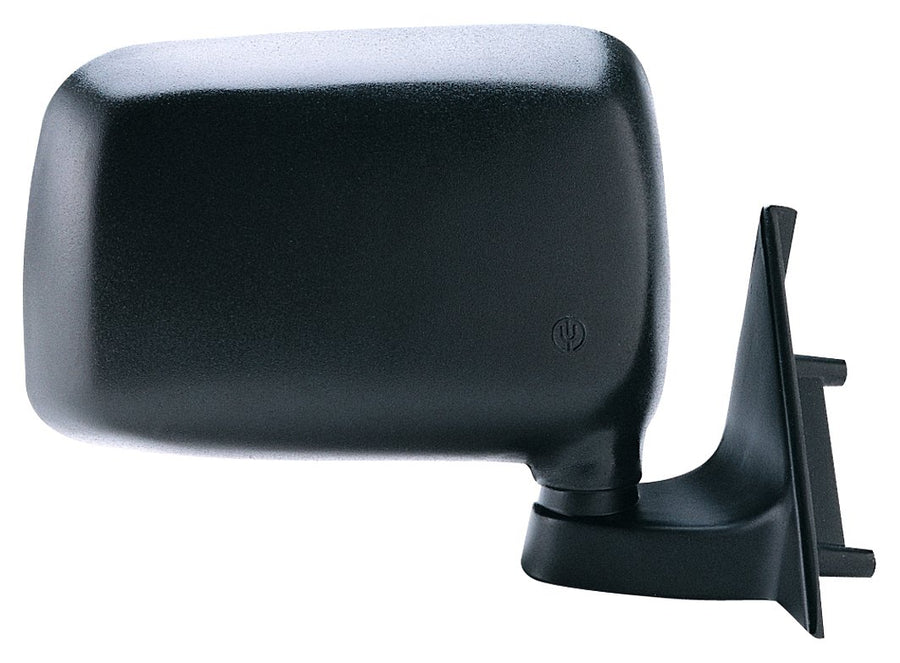 Fit System Side Passenger Mirror for Mazda Pick-Up, Black, Foldaway, Manual