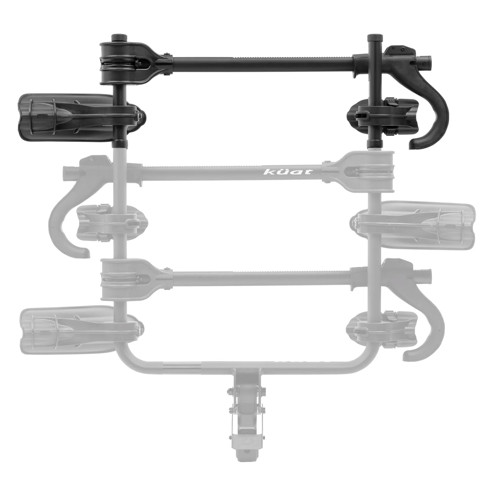 Transfer V2 Kuat 1 Bike Add-On Rack | Lightweight Durable Steel Additional Bicycle Rack for Transfer V2 Hitch Bike Rack | Adjustable Easy-to-Install Secure Bike Add-On Carrier