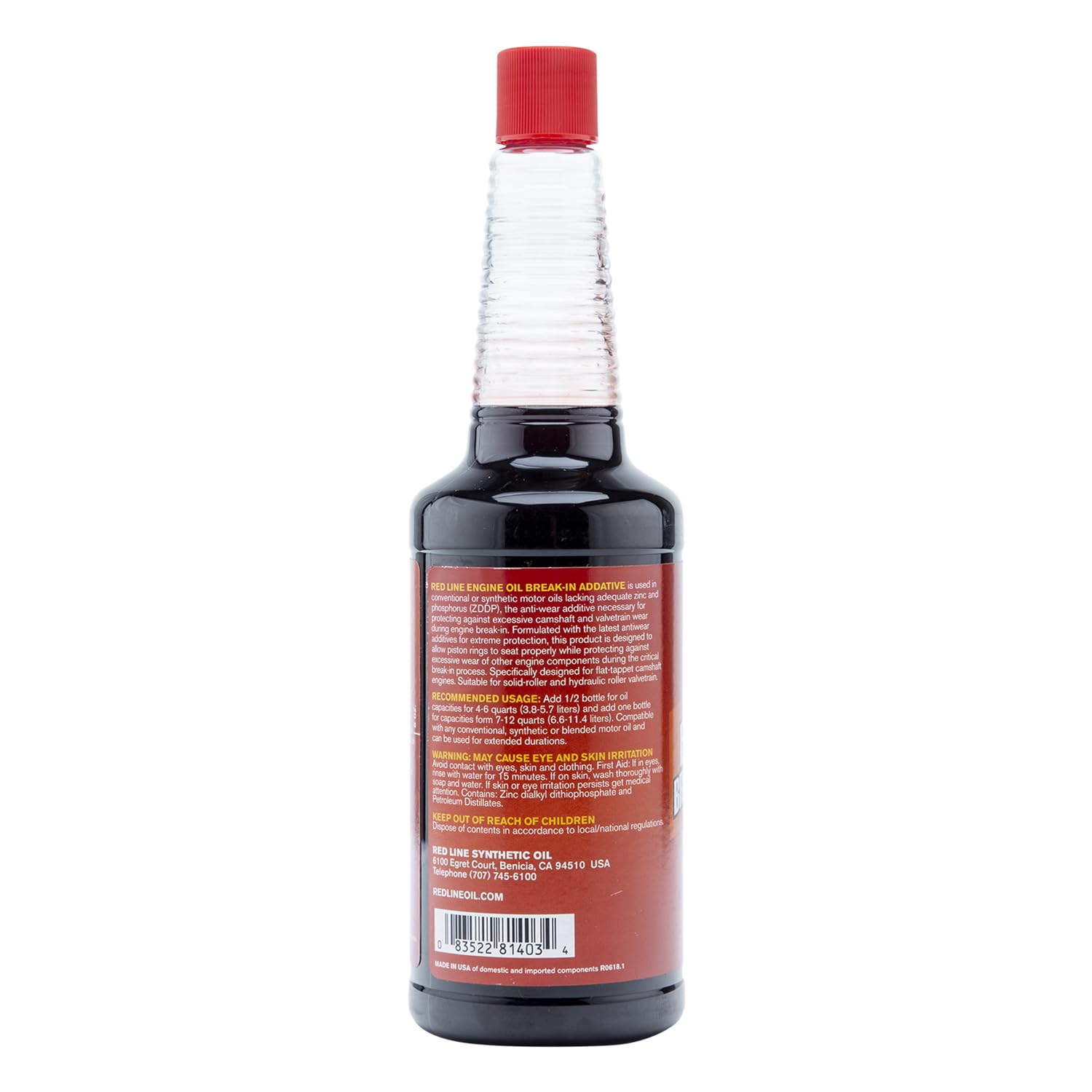 Engine Oil Break-In Additive Red Line 81403 - 16 Ounce