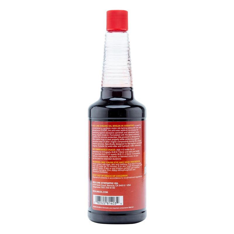 Engine Oil Break-In Additive Red Line 81403 - 16 Ounce