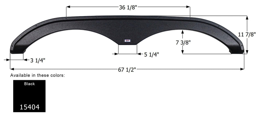 Pacific Coachworks ICON Tandem Fender Skirt FS5404