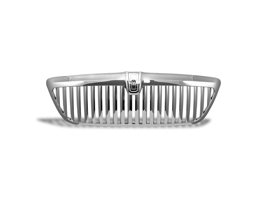 Vertical Front Hood Grille Armordillo USA 7149823 - Chrome Fits 1998-2002 Lincoln Navigator