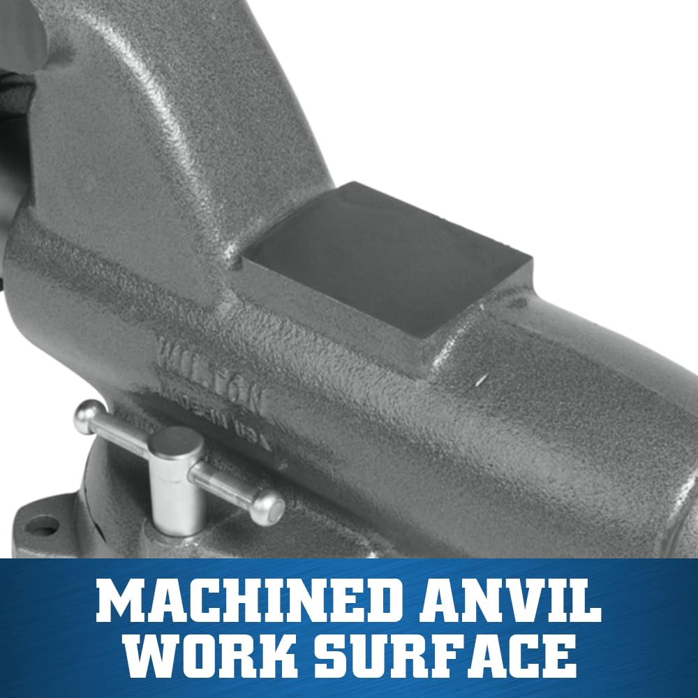 6" Jaw Width Wilton Pipe & Bench Vise, 9" Max Jaw Opening, 6-5/8" Throat (Model C-3)