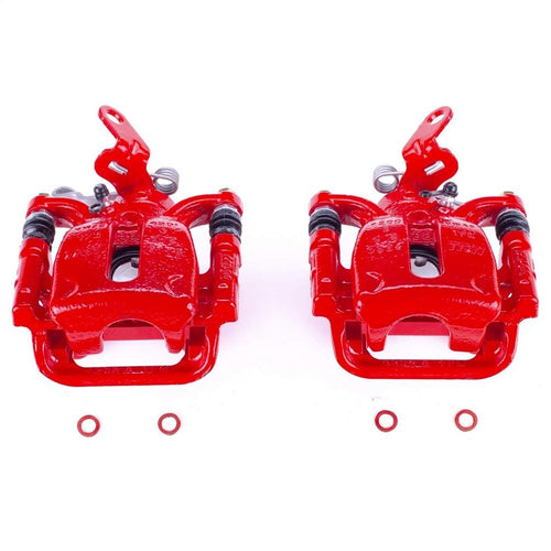 Power Stop Rear S7272 Pair of Calipers High-Temp Red Powder Coated For VW GTI, VW Golf, VW Golf Alltrack, VW Golf SportWagen, VW Passat [Model Specific]