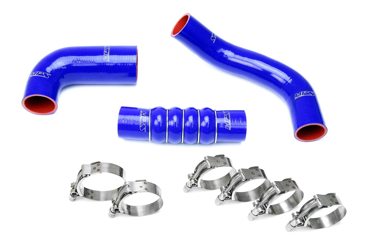 Blue HPS 57-1599-BLUE Reinforced Silicone Intercooler Hose Kit, 1 Pack