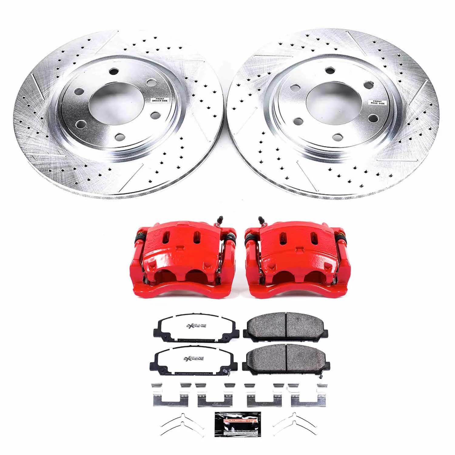 Power Stop Rotor, Pad and Caliper Brake Kit KC5821-36 For Nissan Armada 2012-2015, Nissan TITAN 2011-2015, Nissan TITAN 2017-2022 [Model Specific]