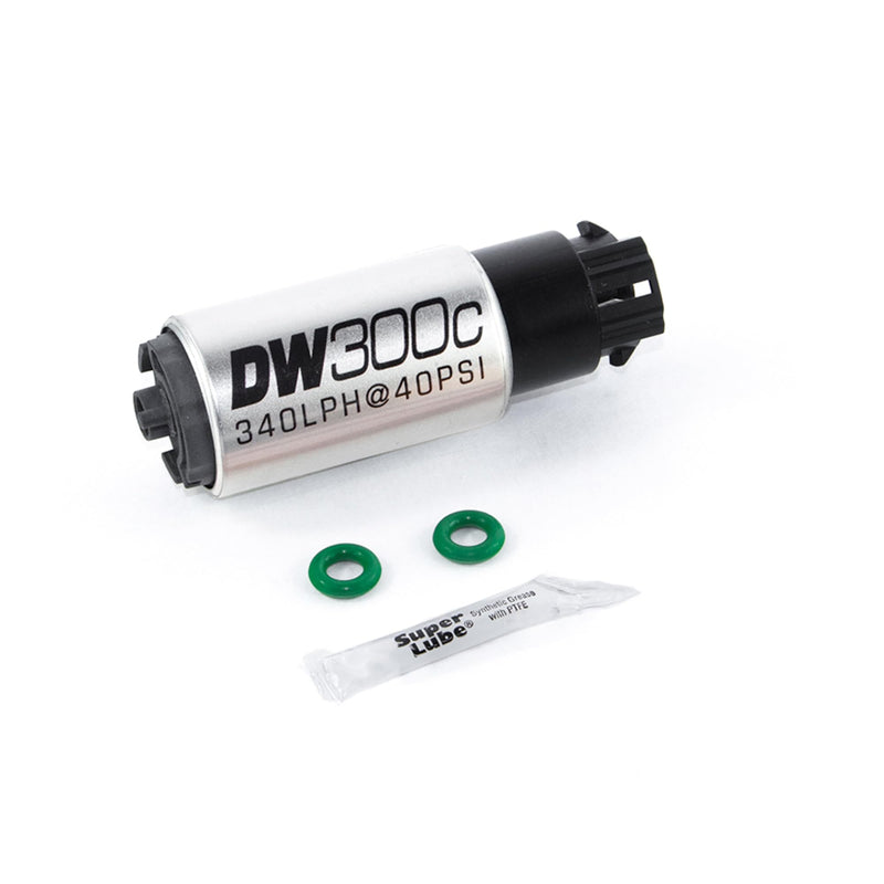 Compact DeatschWerks Fuel Pump (340lph with Clip with 1009 Install Kit), 1 Pack