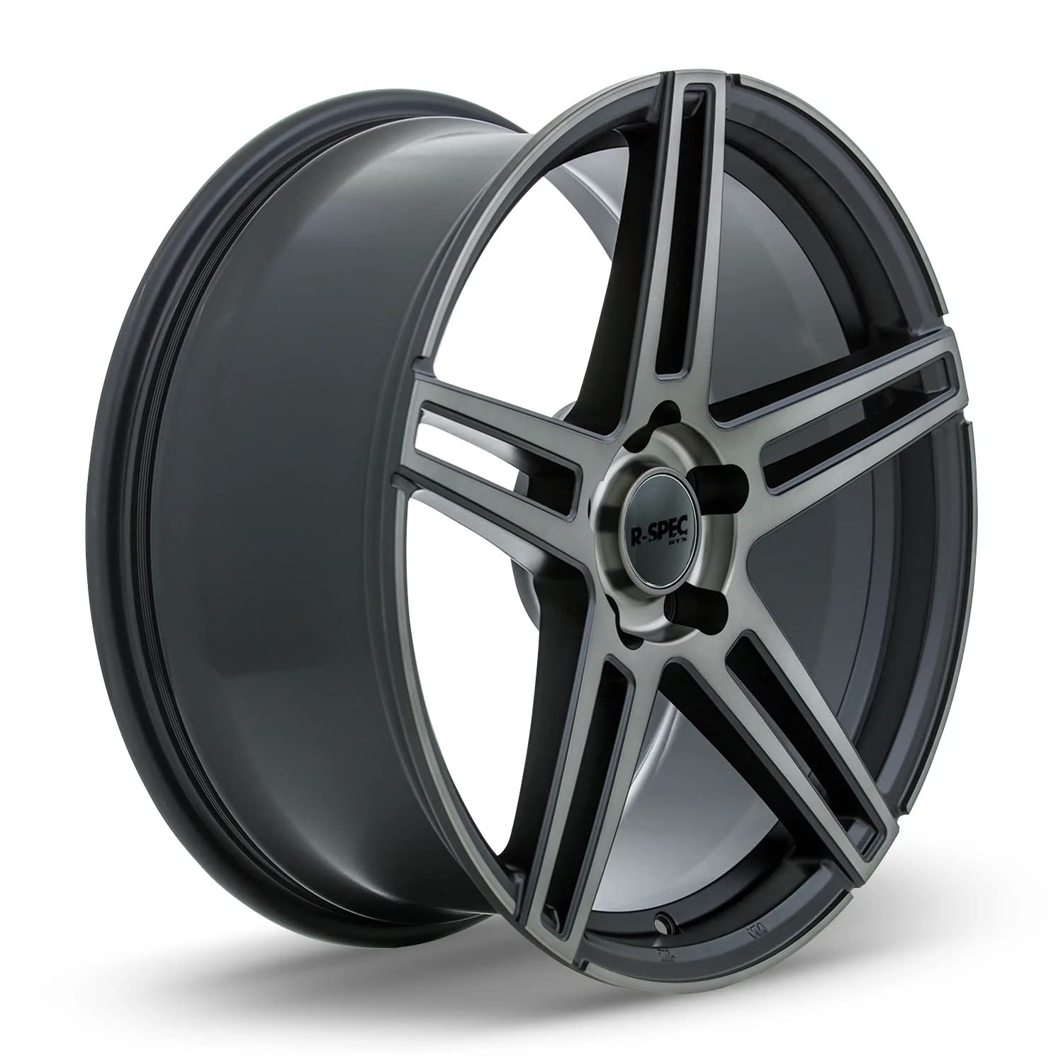 Custom RTX MYSTIQUE Wheel - 19x9.5, 35 Offset, 5x120.65 Bolt Pattern, 74.1mm Hub - Satin Black with Machined Bronze Face Rim