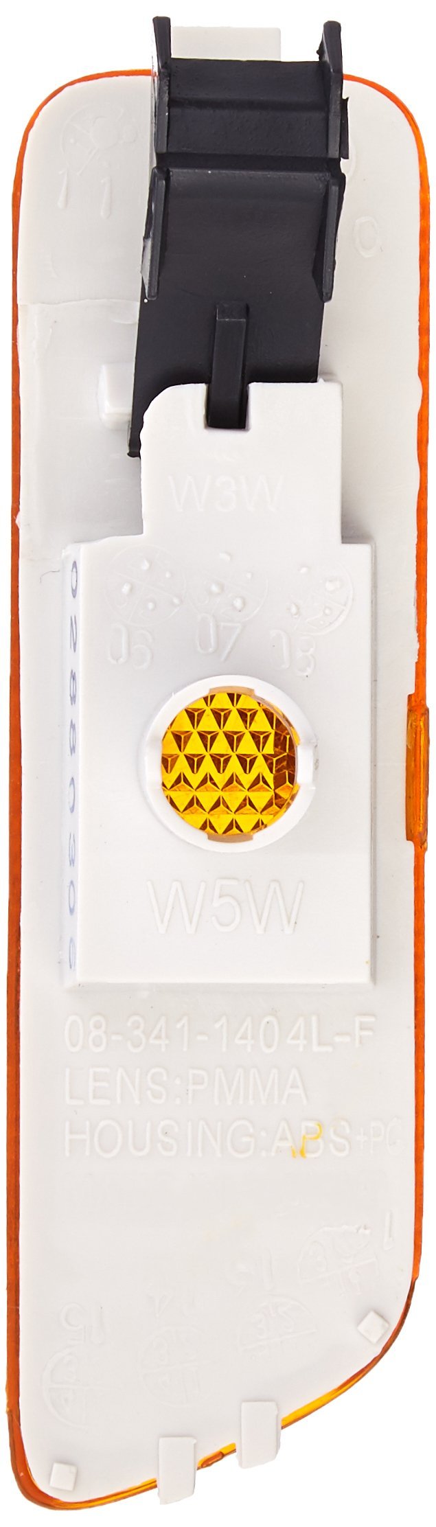 Volkswagen Depo 341-1404L-US Driver Side Replacement Side Marker Lamp Unit without Bulb