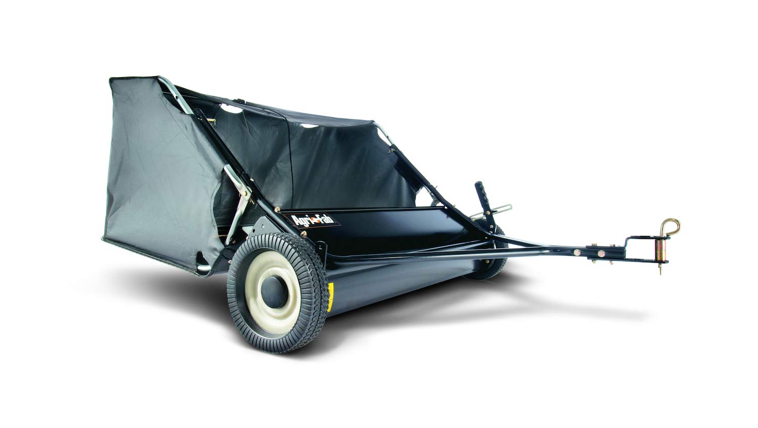 42" Agri-Fab Tow-Behind Lawn Sweeper, 12 cu. ft Hopper Bag Capacity; Leaf & Grass Catcher, with Adjustable Brush Height and Easy to Use Dumping Rope