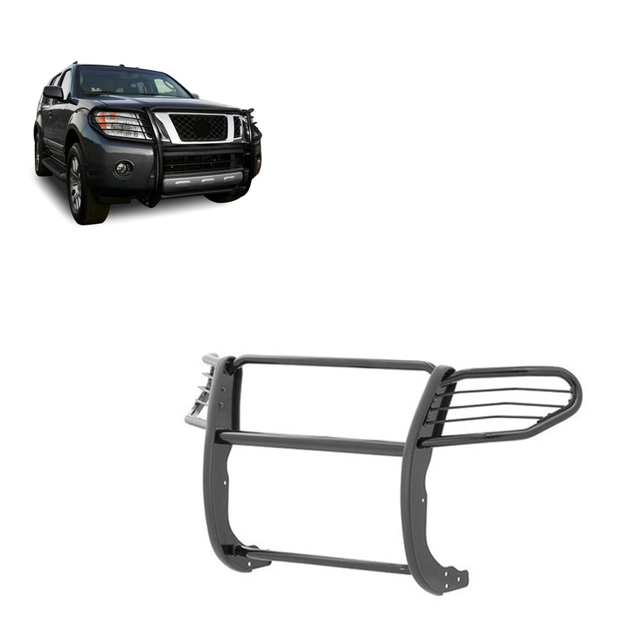 Off Road Black Horse Grille Guard Modular Black Compatible with 2005-2021 Nissan Frontier|2005-2007 Nissan Pathfinder-17A110200MA