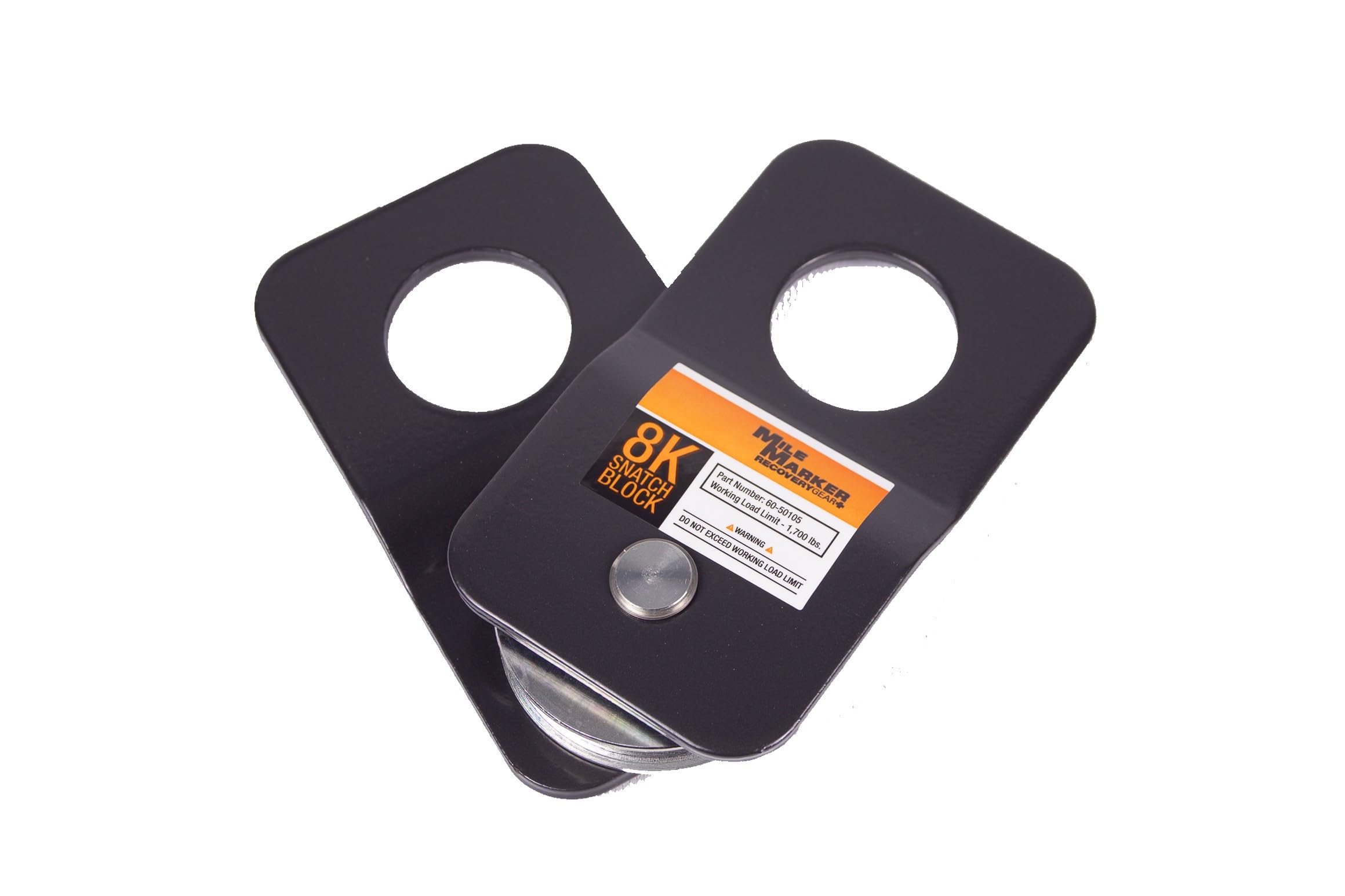 Mile Marker ATV UTV Recovery Kit 19-00105 - Includes Carrying Case, 2 8' Recovery Straps, 1 Pair of Gloves, 2 8K Snatch Block & 2 5/8" Powder Coated Shackles