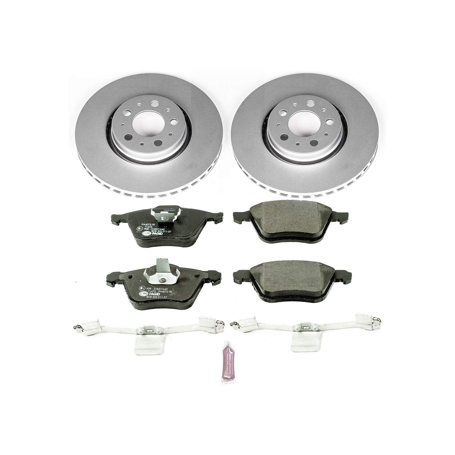 Power Stop ESK3063 Euro-Stop Front Brake Kit For Volvo XC90 2003-2014 [Model Specific]