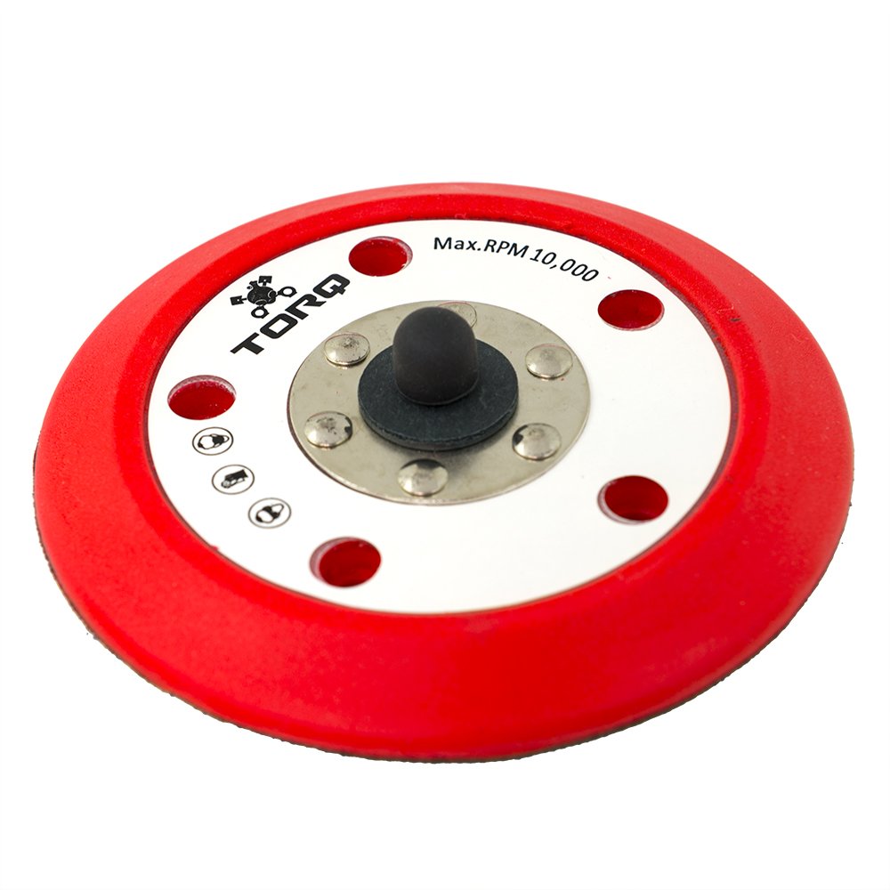 Chemical Guys R5 TORQ BUFLC201 Dual-Action Backing Plate with Hyper Flex Technology, Red (5 Inch)