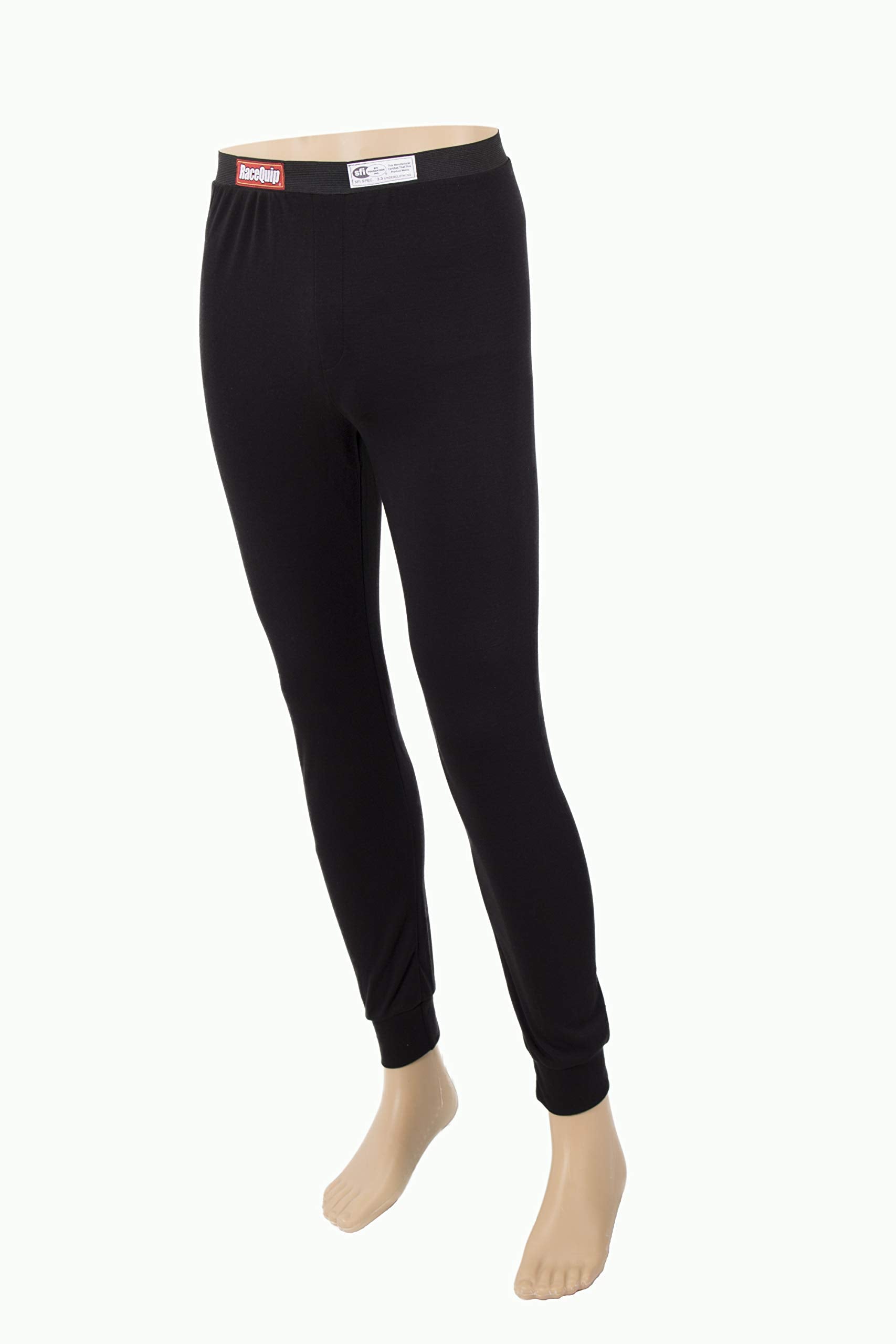 RaceQuip Underwear Long John Bottoms SFI 3.3 Fire Retardant FR Black X-Small 422991