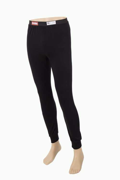 RaceQuip Underwear Long John Bottoms SFI 3.3 Fire Retardant FR Black X-Small 422991