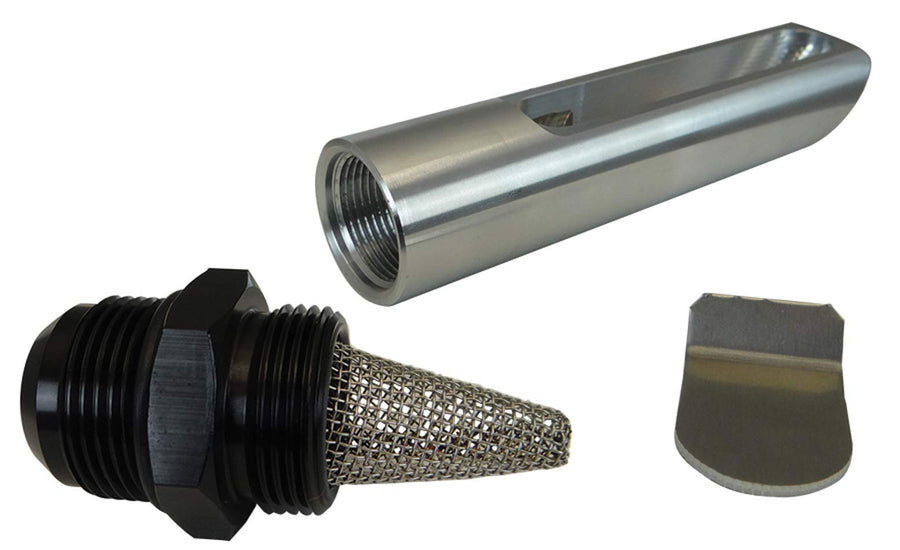 Billet Moroso Oil Pickup Kit, For External Pump on Aluminum Pans, #16