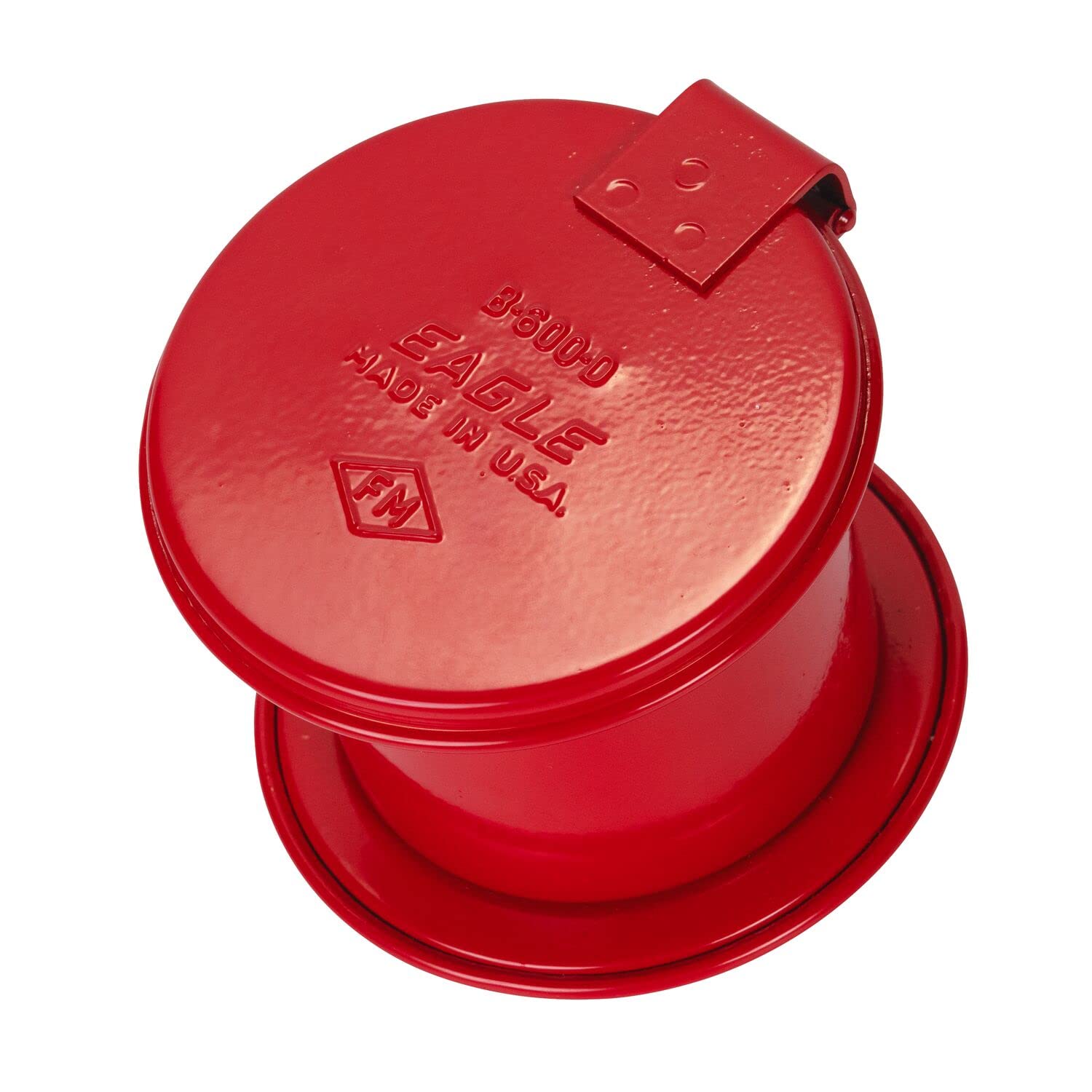 B-600-D Eagle Daub Galvanized Steel Safety Can, 1/2 Quart Capacity, Red