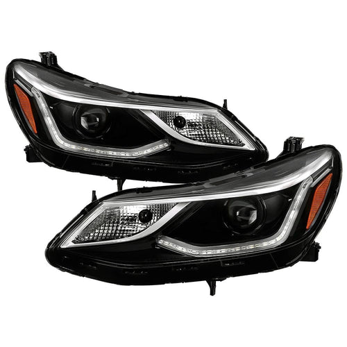 (xTune) 16-19 Chevy Cruze Sedan (Fit Crystal/DRL Projector Style) w/LED DRL Headlight - Low Beam-HB3(Included) ; High Beam-HB3(Included) ; Signal-WY21W(Included) - OE Black