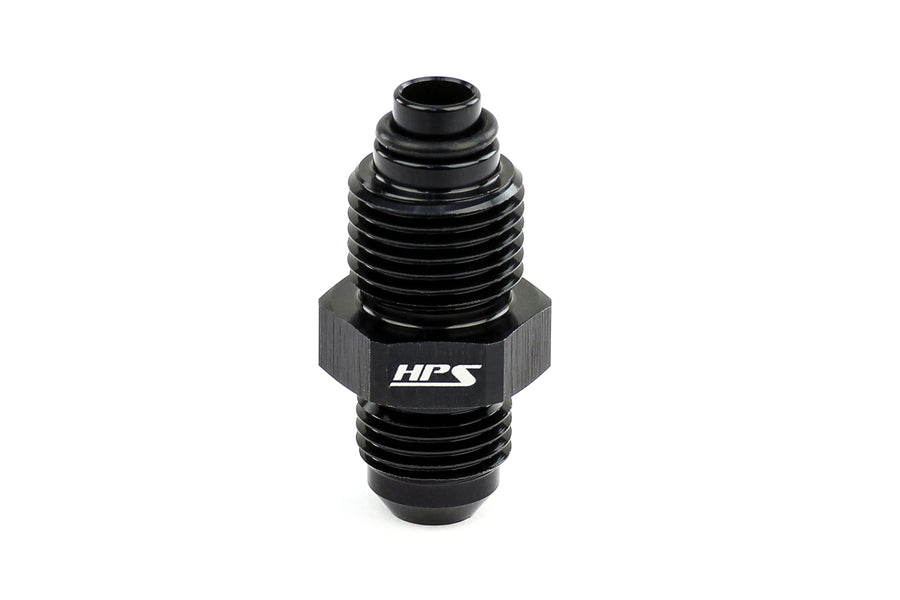 AN816-06-5818INV HPS Inverted Flare Adapter Fitting to AN, Aluminum, Size: AN-6 to 5/8"-18, Angle: Straight, Black