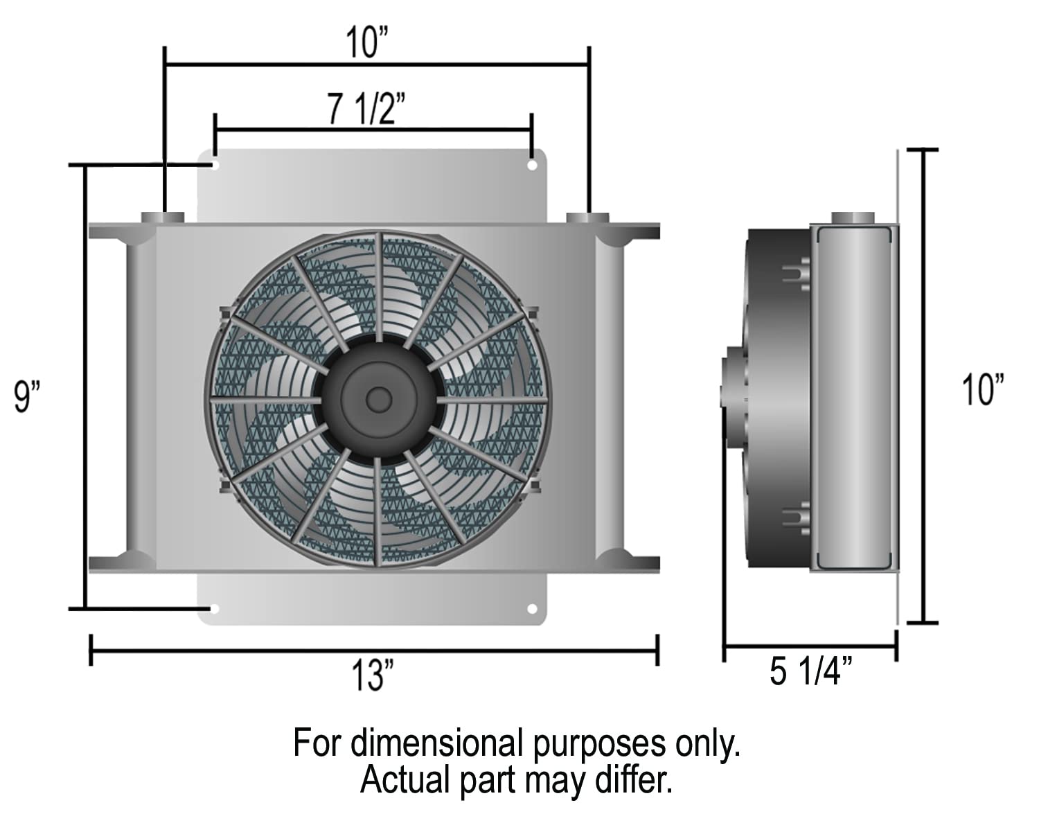 Hyper-Cool Derale 13764 IP68 Remote Cooler