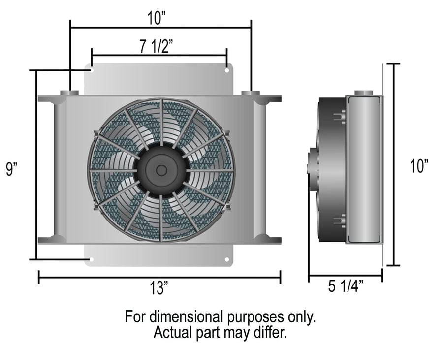Hyper-Cool Derale 13764 IP68 Remote Cooler