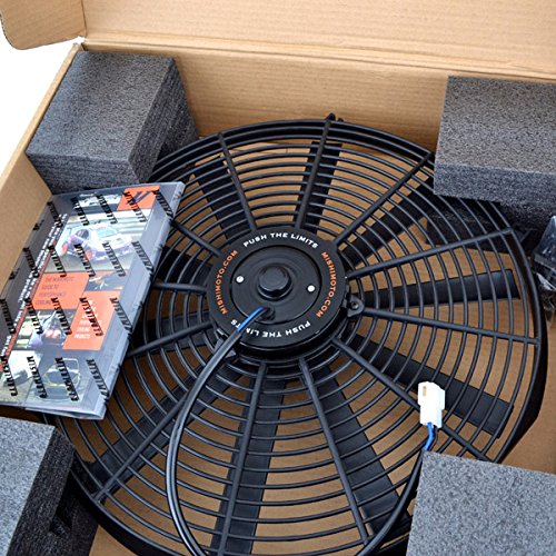 Mishimoto Slim Electric Radiator Fan MMFAN-10, 10" Universal Fit, 12.3 Volts, Black