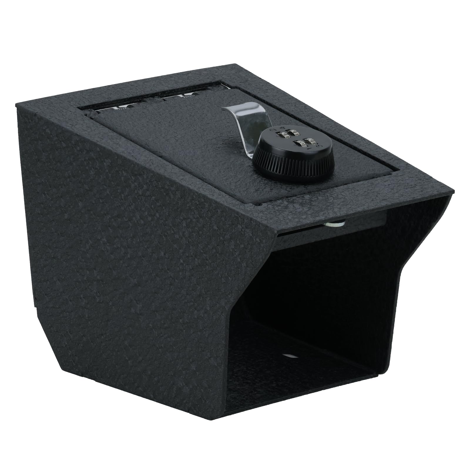 Center Console Safe Black Horse Security Lock Box, Black Gun Box Organizer, with 4 Digit Combination Resettable Lock Compatible with 2019-2023 BMW X5 -ASBX01