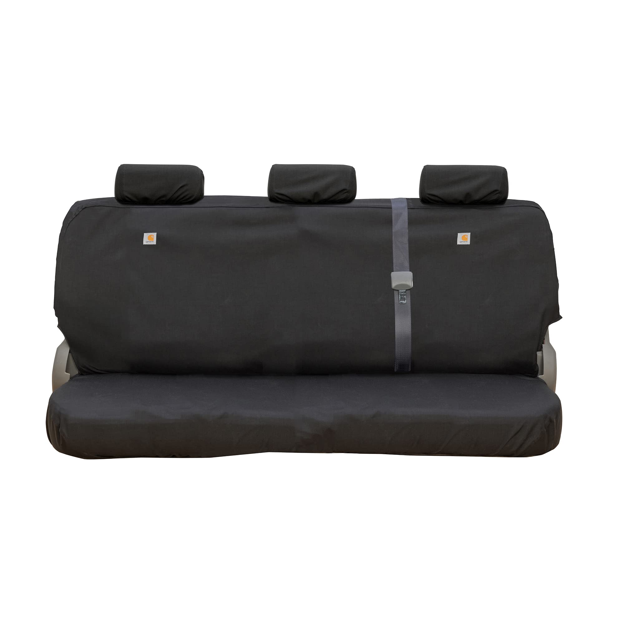 Covercraft Super Dux Carhartt SeatSaver Custom Seat Covers | SSC7432COBK | 2nd Row Solid Bench Seat | Compatible with 2011-2018 Ram 1500, 2019-2022 Ram 1500 Classic, 2011-2022 Ram 2500/3500 | Black