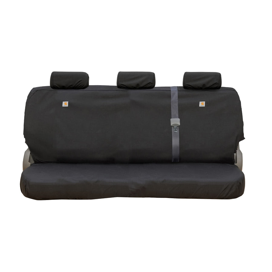 Covercraft Super Dux Carhartt SeatSaver Custom Seat Covers | SSC7432COBK | 2nd Row Solid Bench Seat | Compatible with 2011-2018 Ram 1500, 2019-2022 Ram 1500 Classic, 2011-2022 Ram 2500/3500 | Black