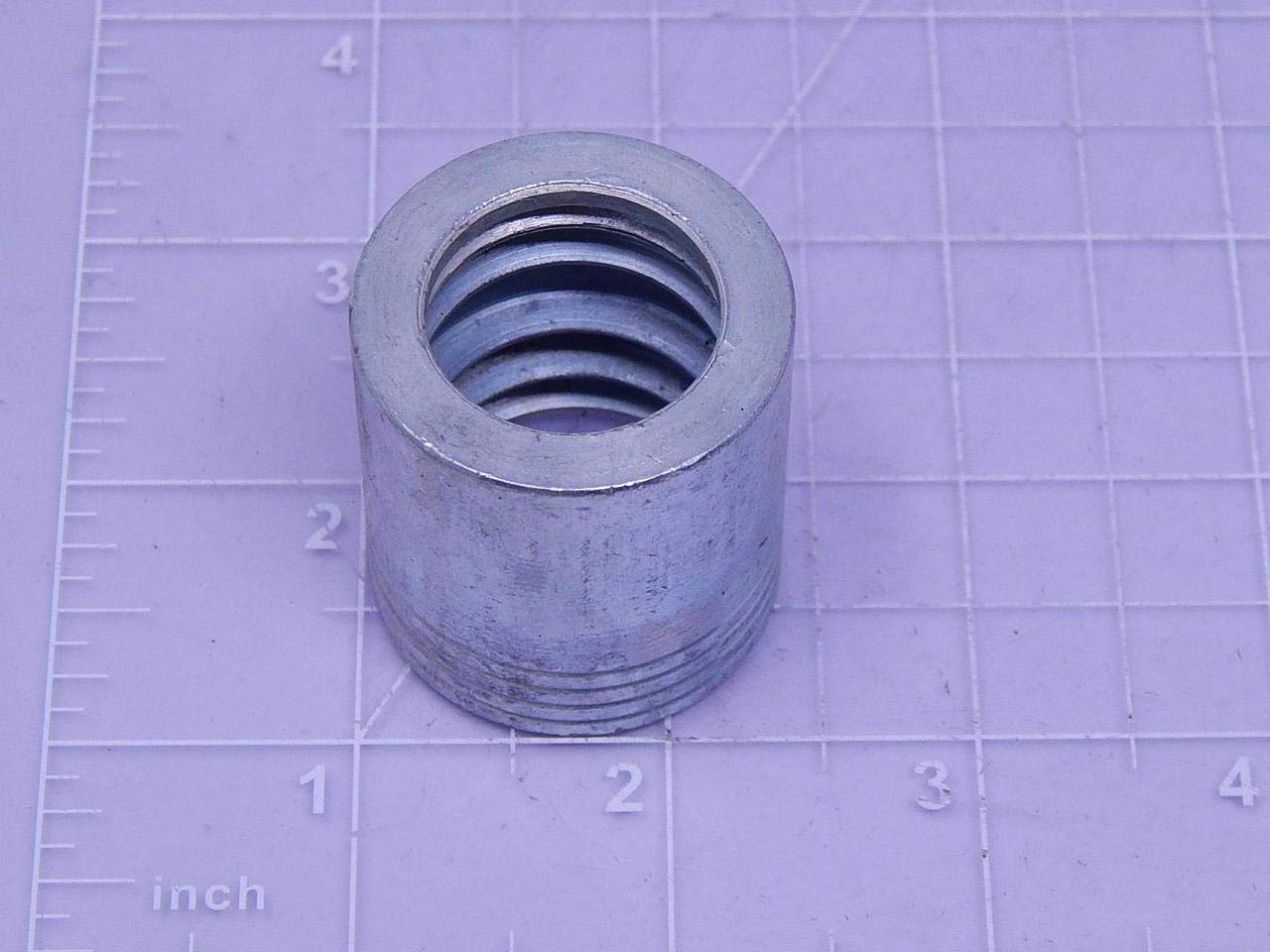 GlobalSpiral Couplings Gates 8GS1F-4, GS Ferrule for 4-Spiral Hose, Zinc Plated Carbon Steel, 1.44", 1/2" ID (Pack of 5)