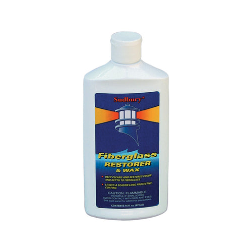 Fiberglass Sudbury Restorer and Wax, 16-Ounce Liquid