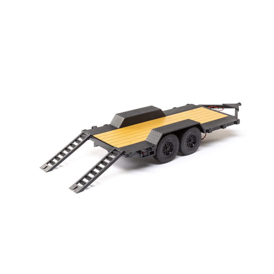 Axial Flat Bed Vehicle Trailer SCX24 with LED Taillights:1/24th, AXI00009