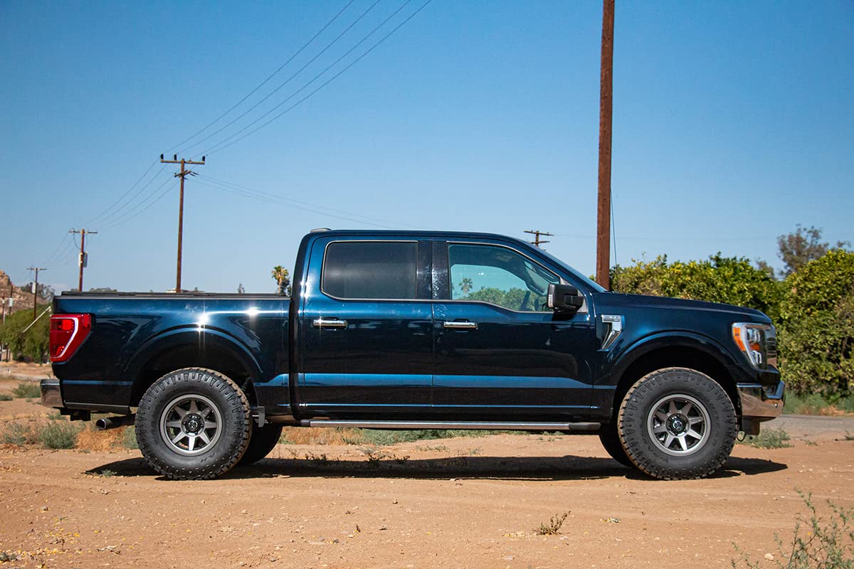 Rear 2.5 VS Shocks, ICON Vehicle Dynamics, Piggyback Reservoir w/CDEV, Pair, Compatible with 2021-2023 F150, 97720EP