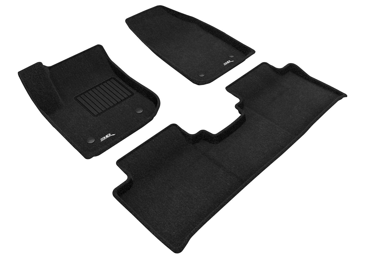 3D MAXpider Custom Fit All-Weather Carpeted Floor Mats for 2016-2020 Buick Envision Elegant Series (1ST & 2ND Row)