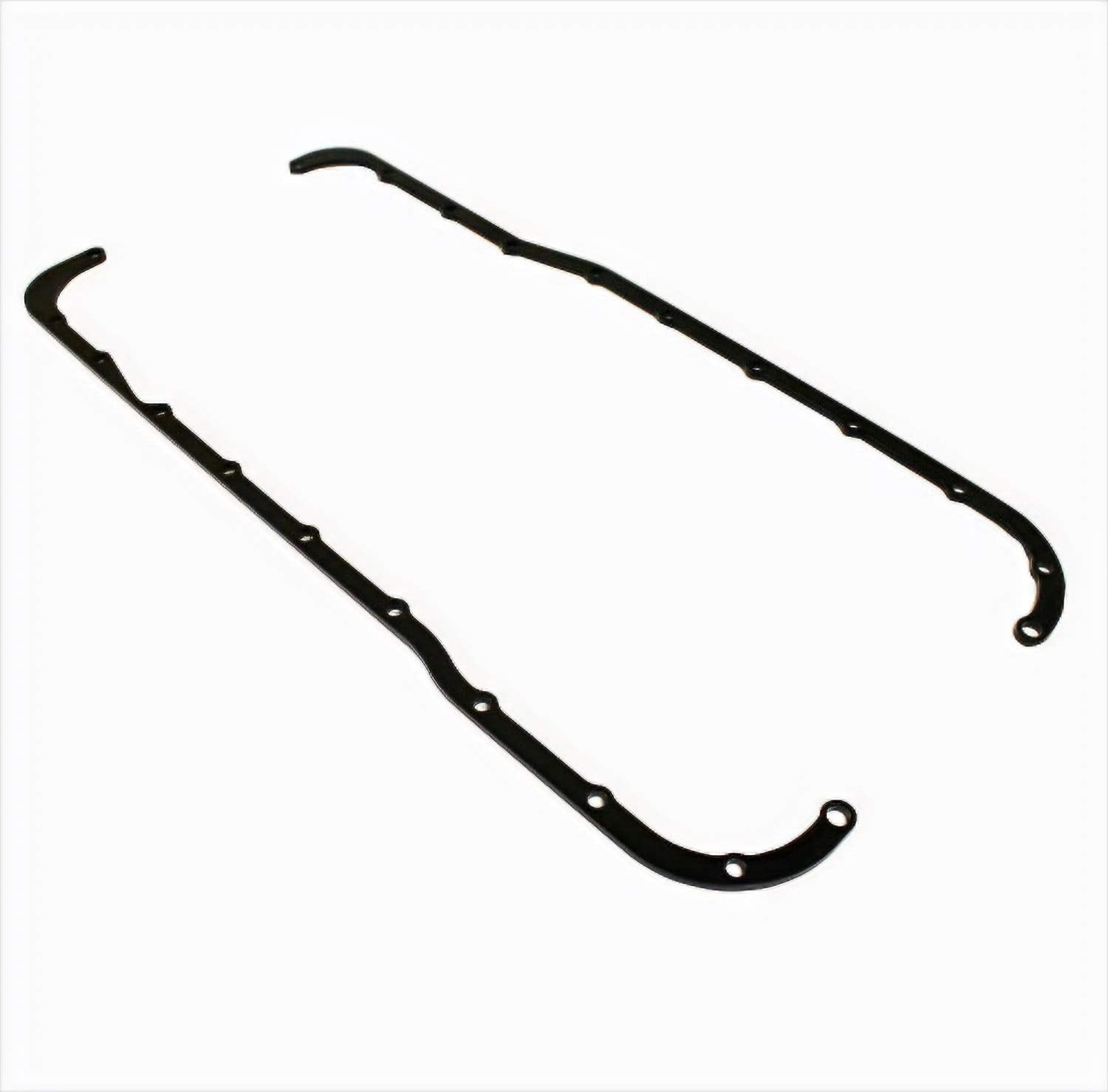 Oil Pan Reinforcement Rails Ford, Steel, Black Paint, Small Block Ford, Kit