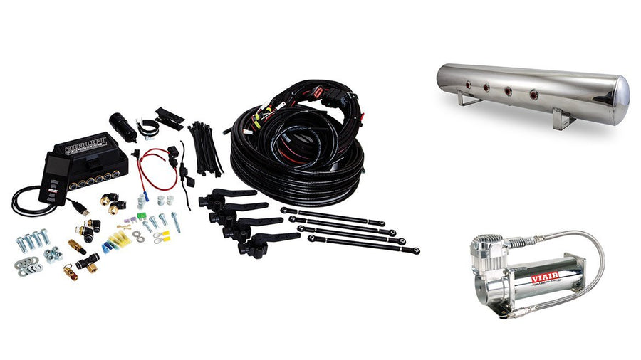 27793 AIRLIFT Performance 3H (1/4" Air Line, 5 Gallon Lightweight Polished Aluminum