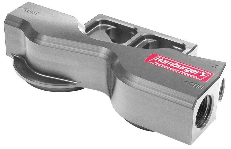Universal Remote Oil Filter Base Trans-Dapt Performance 3310 True-Dual Aluminum