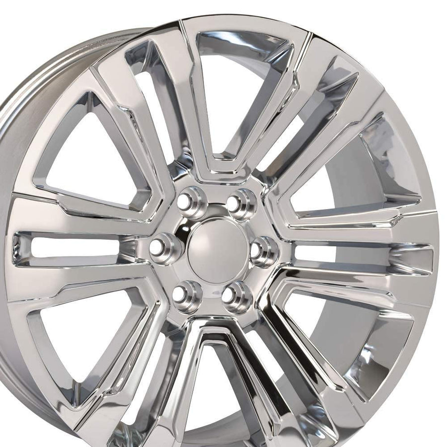 22 Inch OE Wheels CV44 Rim Fits Yukon Denali Style 6x139.7 22x9 Chrome - Hollander 5822 (1)