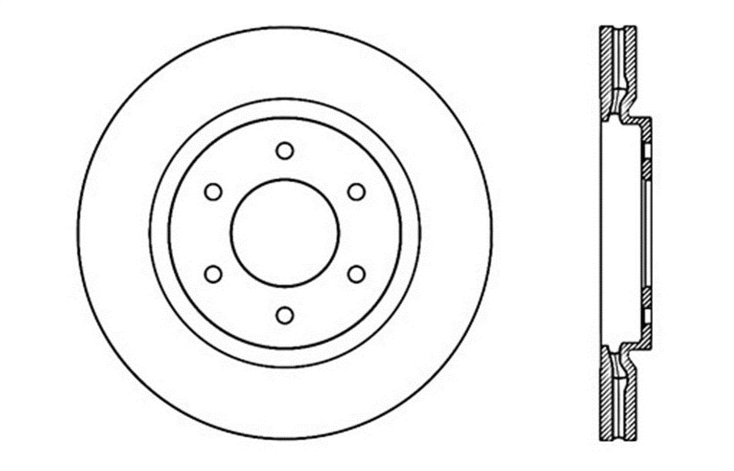 Sport Drilled/Slotted Brake Rotor StopTech 127.42099L (Front Left), 1 Pack